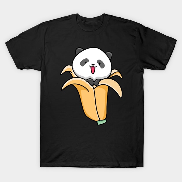 panda banana T-Shirt by BarnawiMT